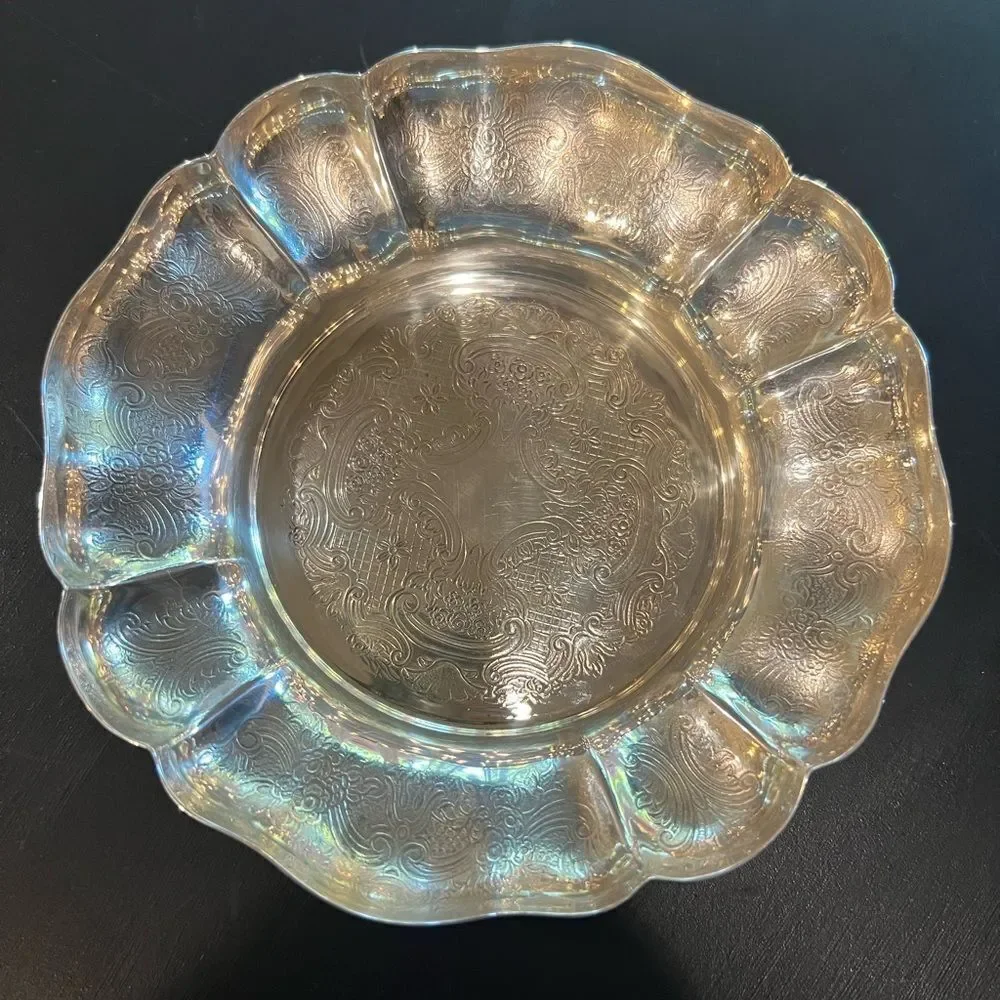 Barker Ellis made in England silver plate dish